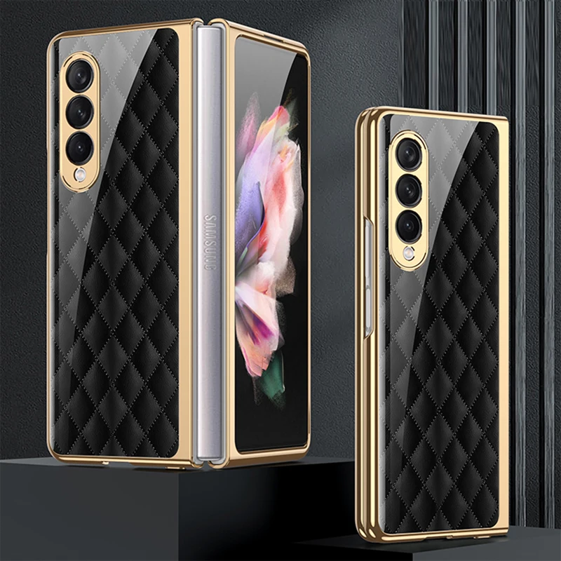 

Чехол GKK из закаленного стекла с рисунком для Samsung Galaxy Z Fold 3 2
