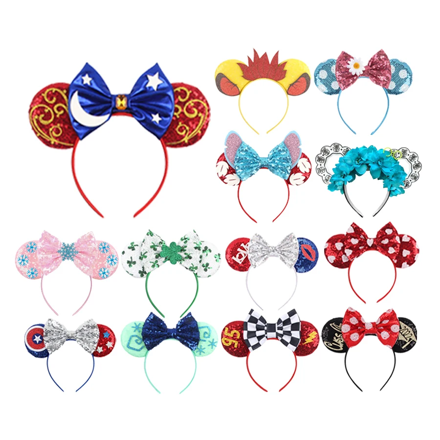 

2022 Arrival Mickey Mouse Ears Headband Designer Hairband Kids Festival Hair Accessories Adult Party Gift Fashion Headwear