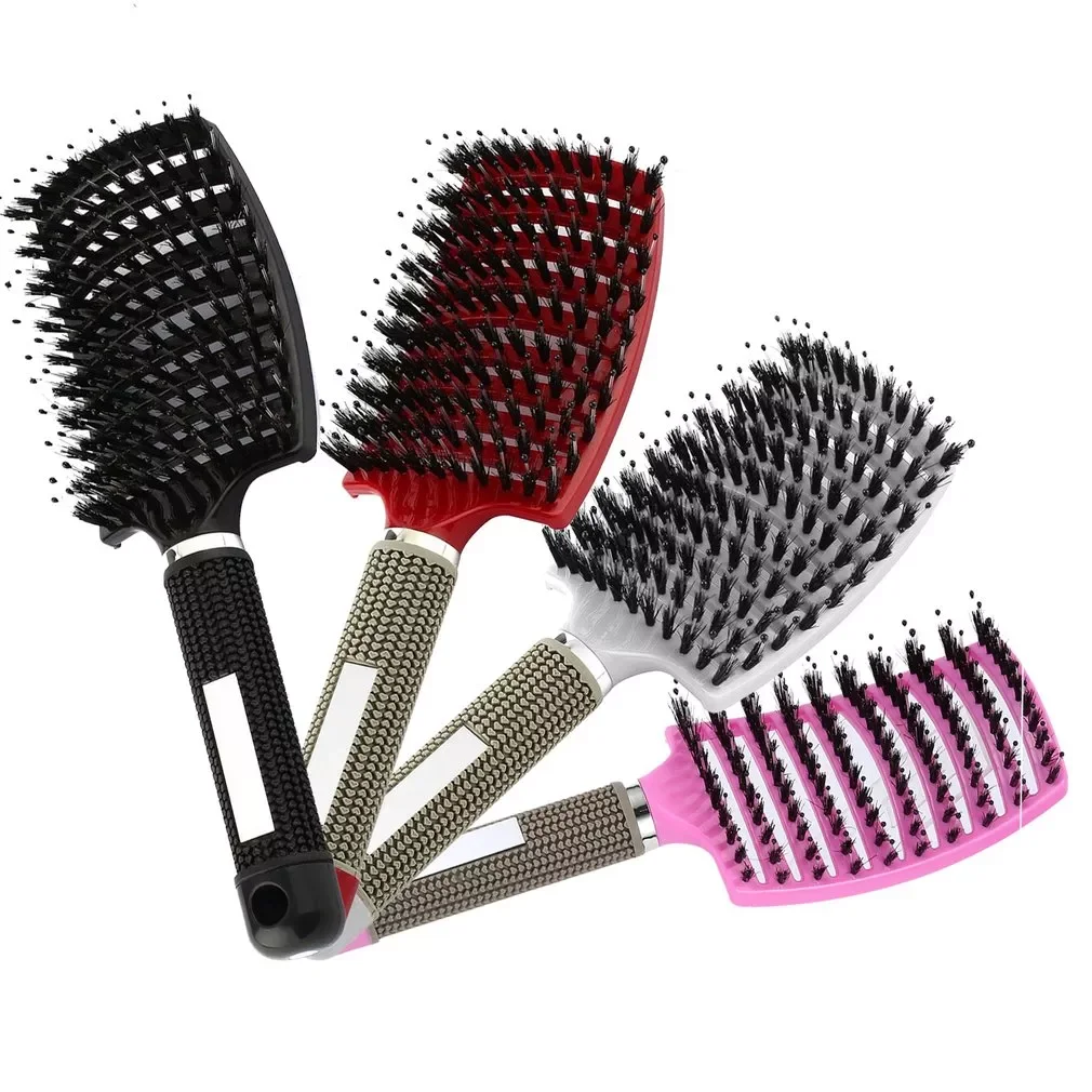 21PCS Women Hair Scalp Massage Comb Bristle Hairbrush Wet Curly Detangle Hair Brush Hairdressing Styling Tools Drop Shipping