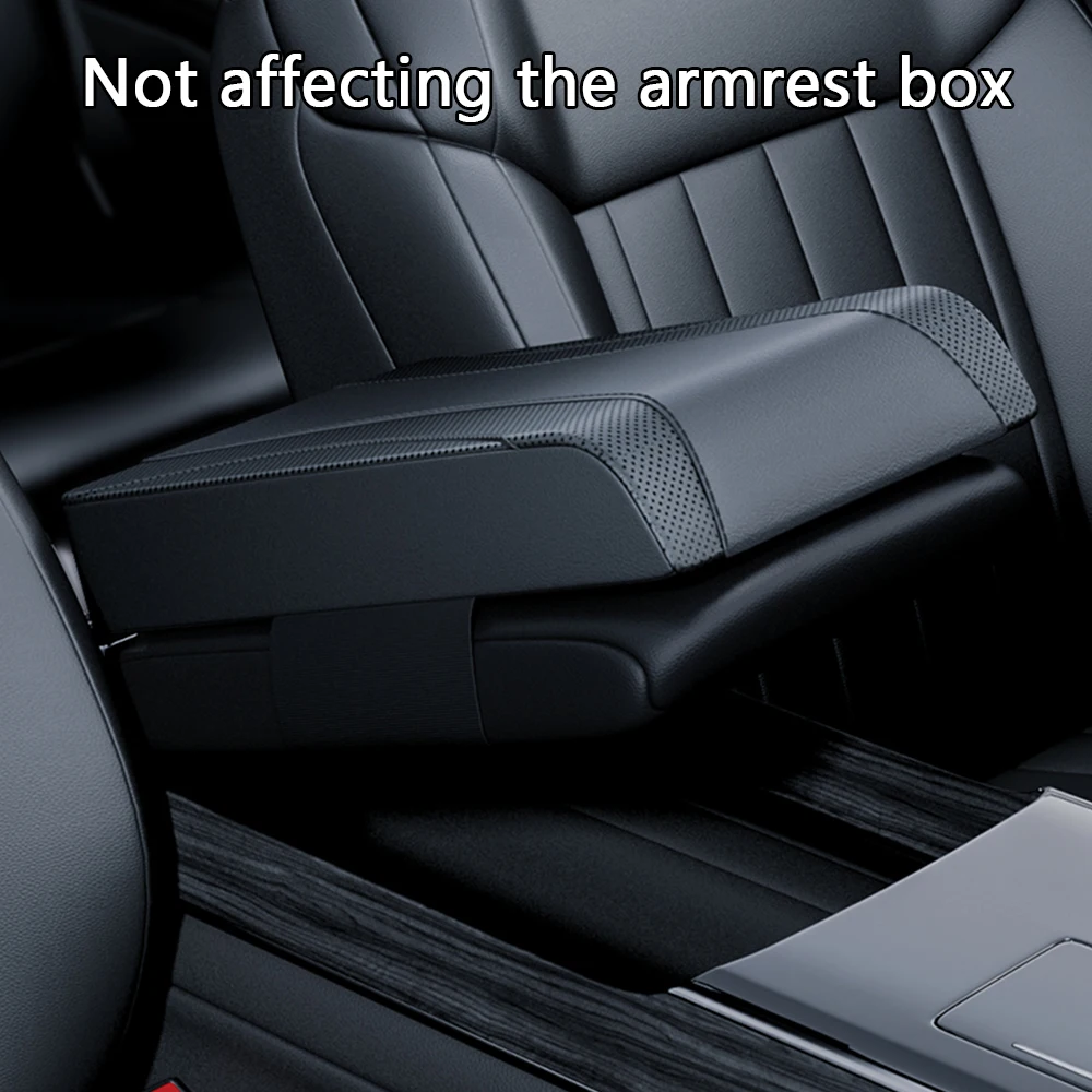 Автомобильный Регулируемый Автоматический Подлокотник-органайзер Кожаная