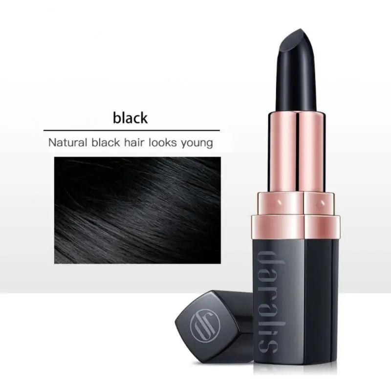 S One-time Hair Color Stick Plant Extracts Disposable Temporary Hair Dye Coloring Pen Lipstick Pencil Covering Wh