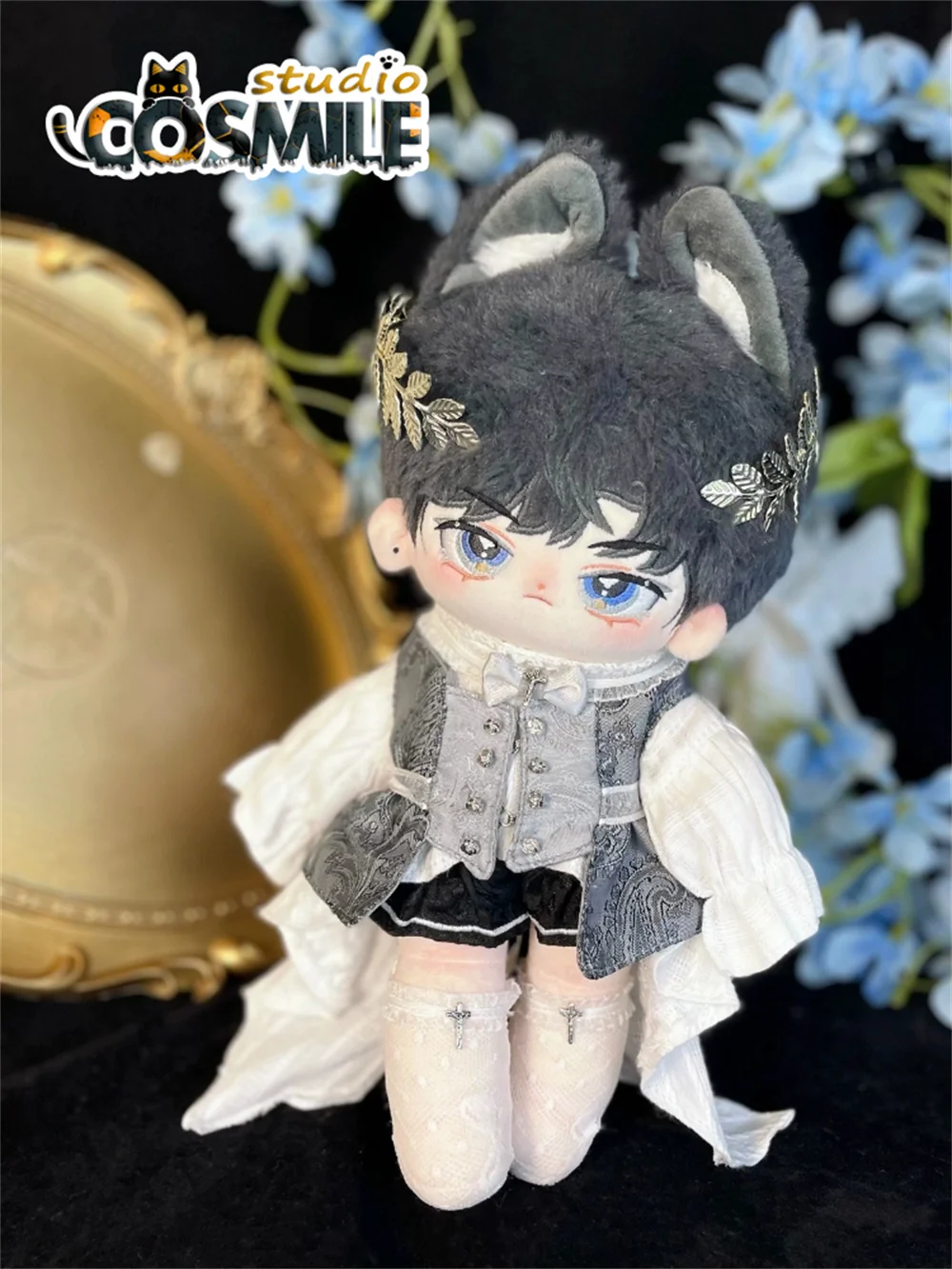 

No Attributes Noble Count Vampire Knight Prince Costume for Stuffed Plushie 20cm 30cm Plush Doll Clothing Toy Clothes SY Sa