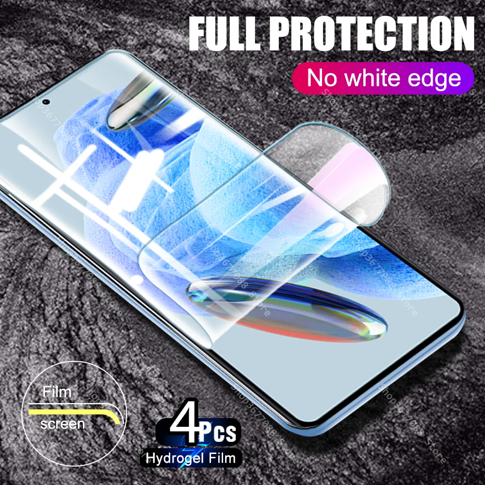 

4pcs Hydrogel Film For Xiaomi Redmi Note 12 Pro Plus 5G Note12 Pro+ 12Pro Note12Pro Full Protection Screen Protector Not Glass