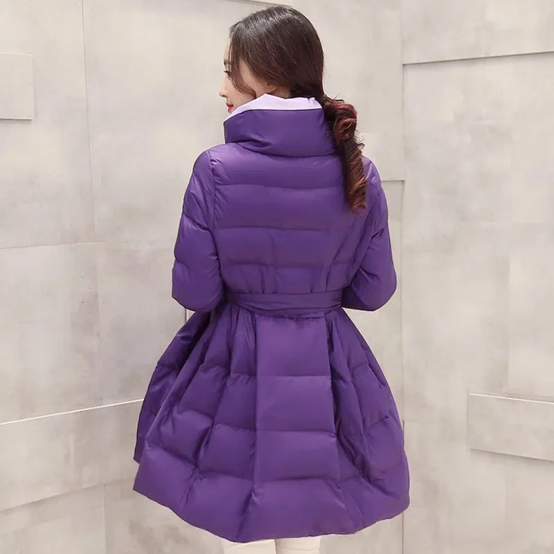 Women Jacket Parka Down Cotton Coat 2022 New Winter Jacket Slim Female Casual Long Warm Parkas Women's Outerwear Clothing