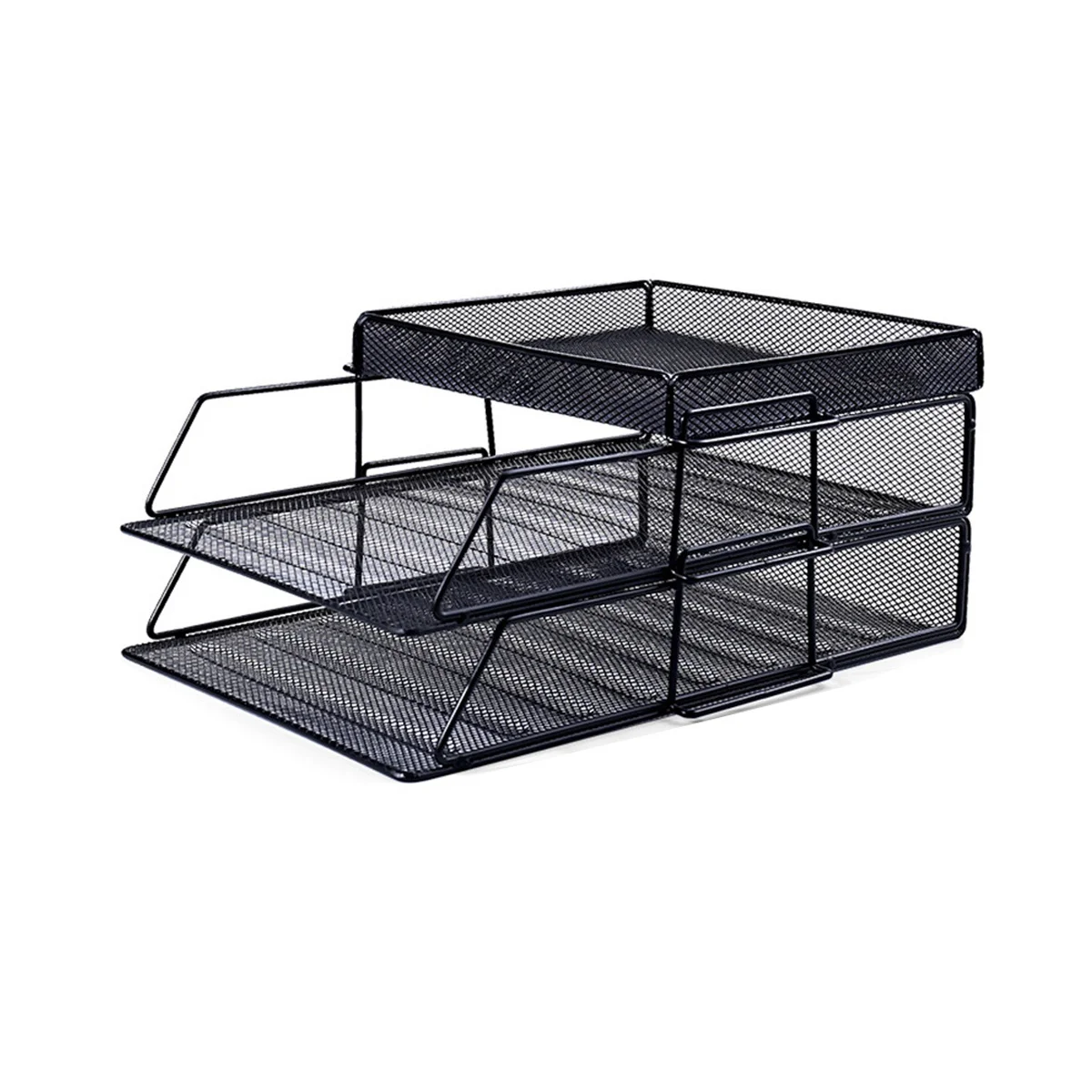 

2 + 1 лоток для документов, стойка для хранения документов, 2 яруса, хранение бумаги формата А4, стойка для хранения букв, Настольный стеллаж для хранения