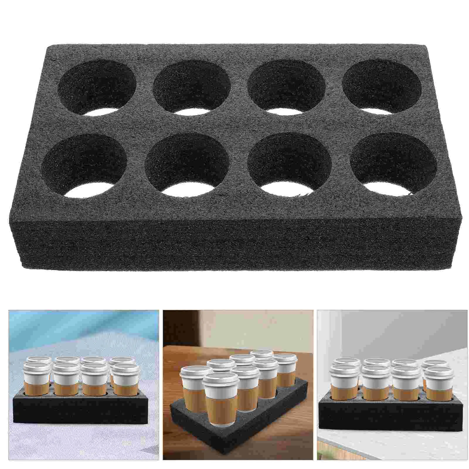 

Stacker Black Serving Tray Outdoor Cup Drink Packing Carrier Suitcase Epe Travel
