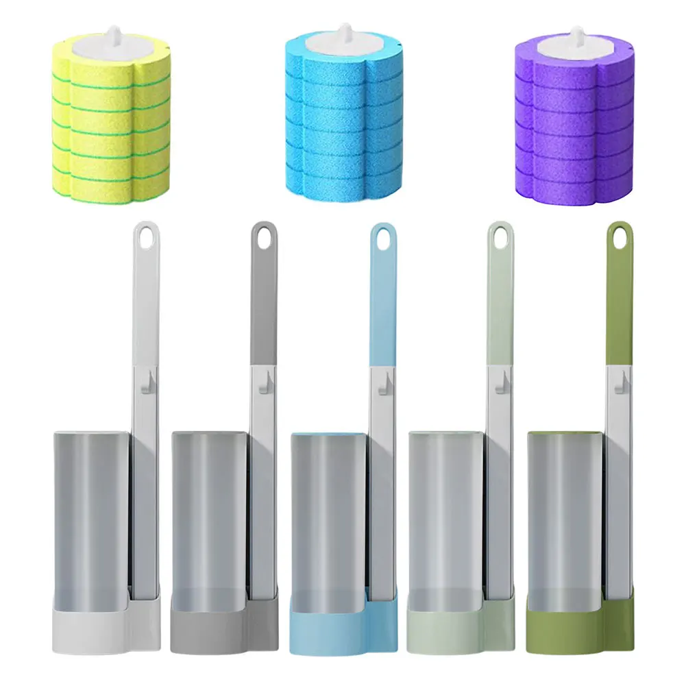 Домашняя Щетка Для Унитаза Гибкая Длинная Ручка Экологически Чистый Аксессуар