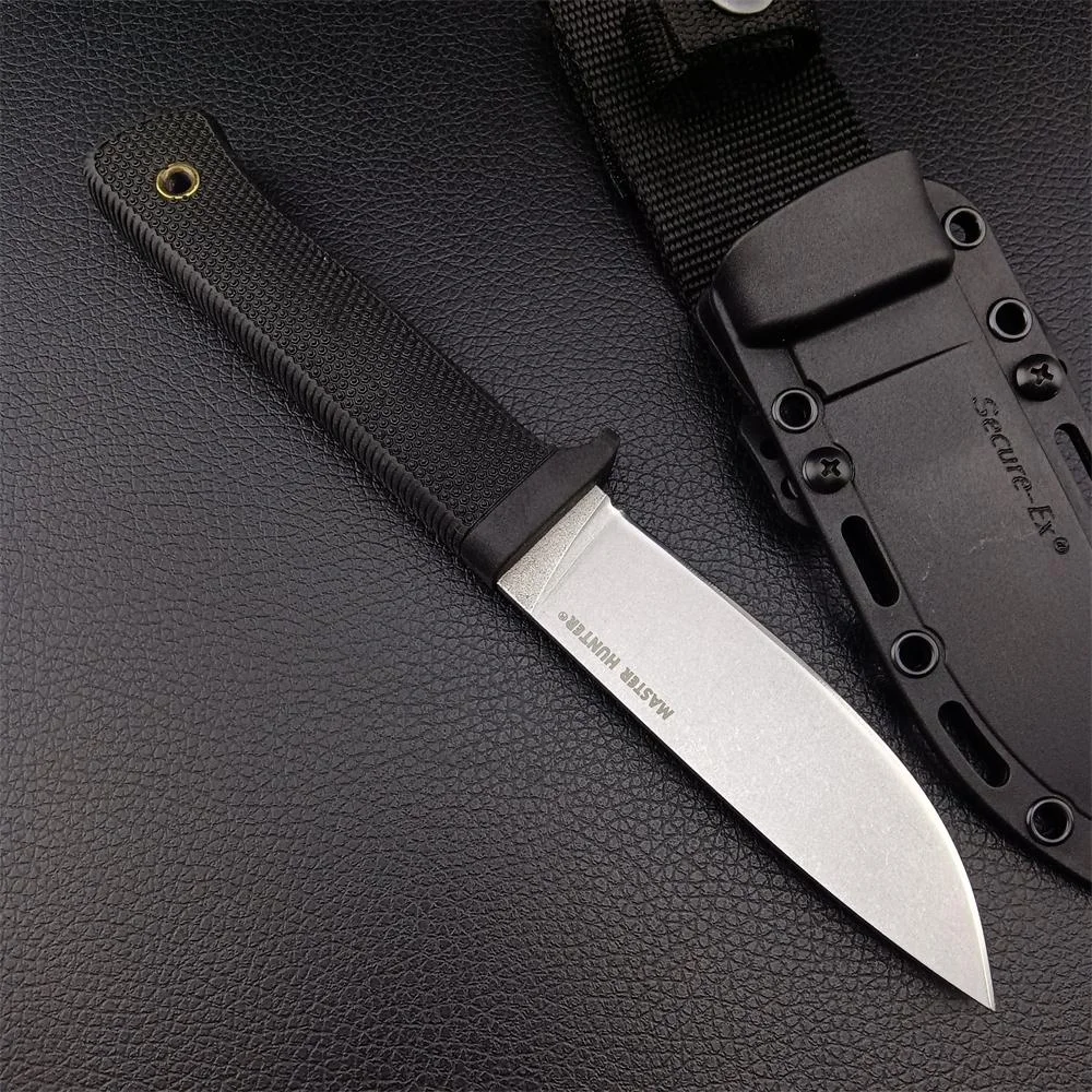 

Cold Steel Master Hunter Drop Point Blade Nylon Handle Outdoor Utility Knife Tactical Military Knives Camping EDC Tool Tanto
