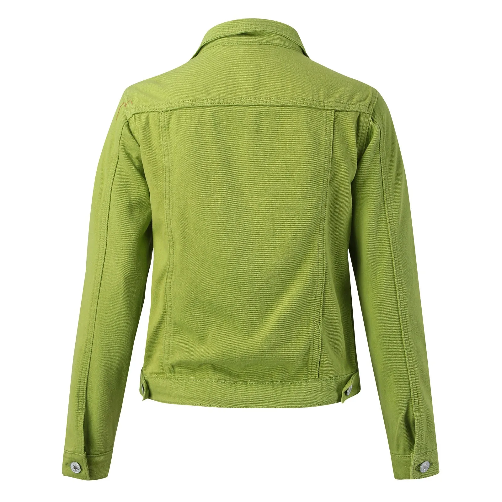 Куртка женская джинсовая с карманами винтажная короткая потертая куртка из