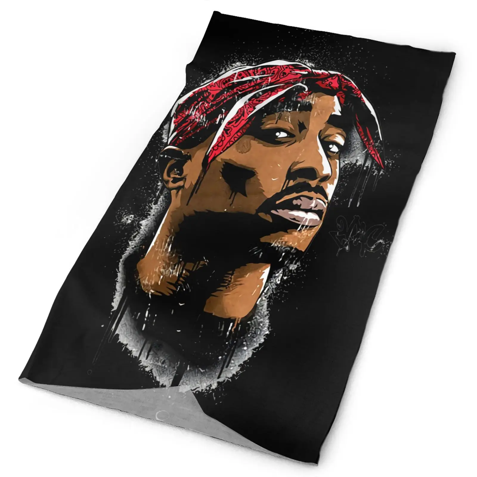 

2Pac Spray Art Mask Tupac Shakur Men's Bandana Skimask Ski Man Scarf Balaclava Hat Buff Mask Scarf Women Snowboard Accessories