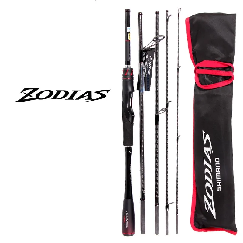 SHIMANO ZODIAS PACK Fishing Rod 5 SECTIONS Spinning Casting 
