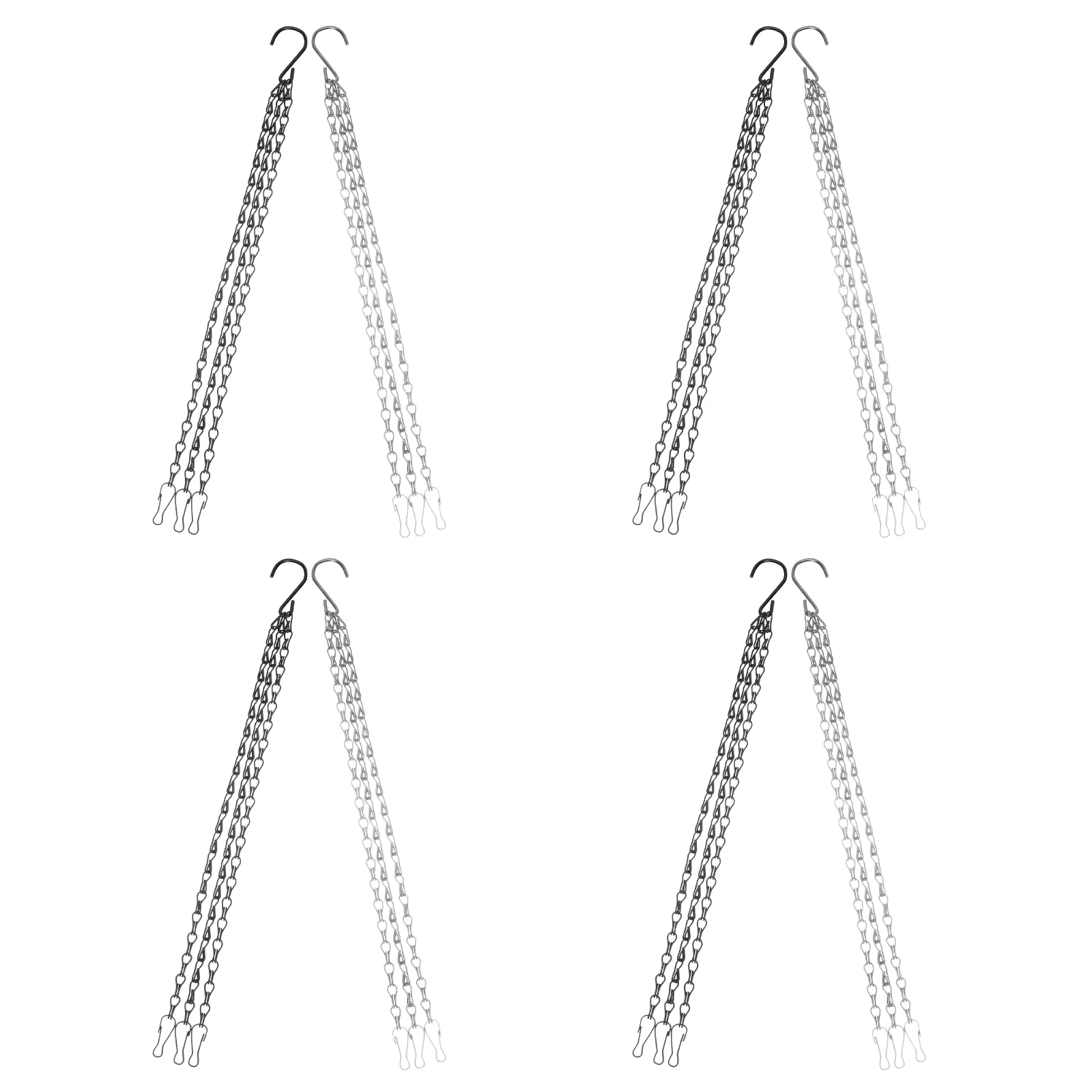 

Flower Pot Hanging Chain Basket Chains Flowerpot Potted Accessories Feeder Iron