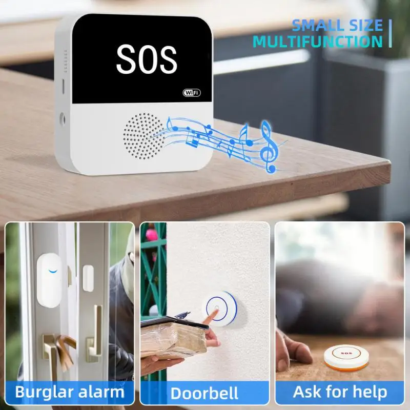 

Old People Emergency Panic Button Switch Tuya Smart Life App Tuya Wifi Sos Button Sensor Elderly SOS Alarm Sos Alert System