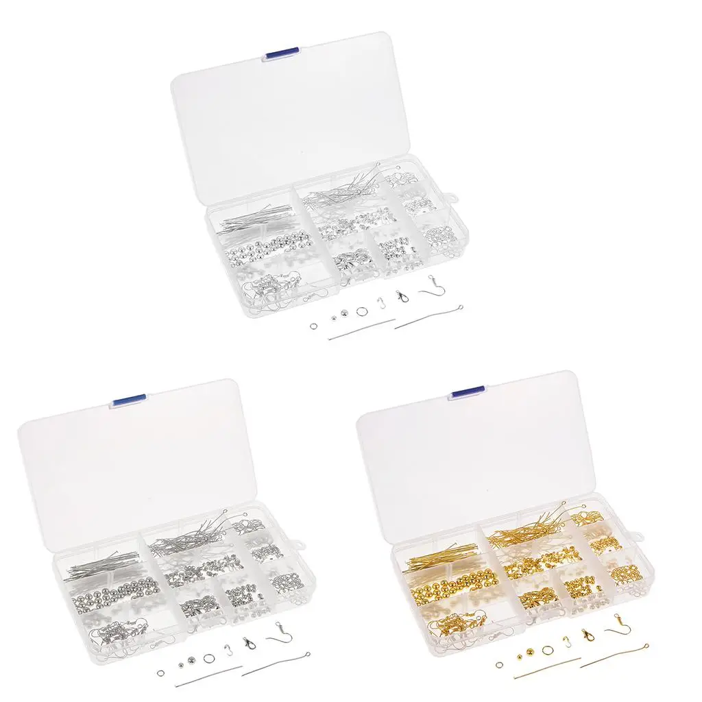 

1 Box Jewelry Findings and Supplies Lobster Clasp Jewelry Making Starter Kit