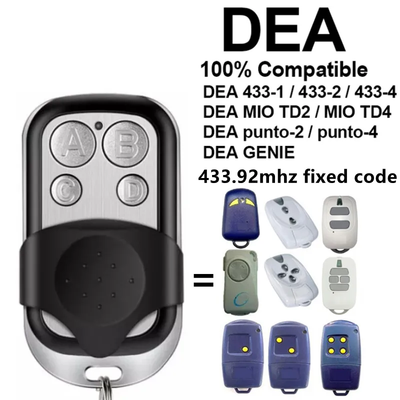 

Открывалка для гаражных ворот, 4 клавиши, 433,92 МГц, 433 МГц