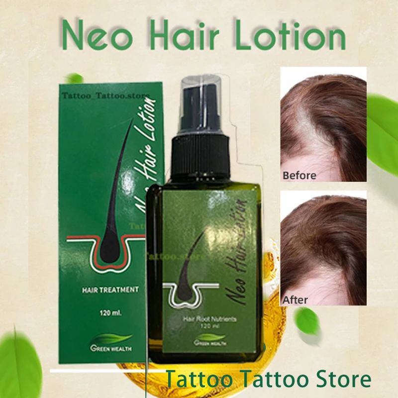 

Original Neo Hair Lotion Thailand Hair Growth Treatment for Men Women Hair Root Anti-Loss Beard Regrowth Hair Care Beauty Health