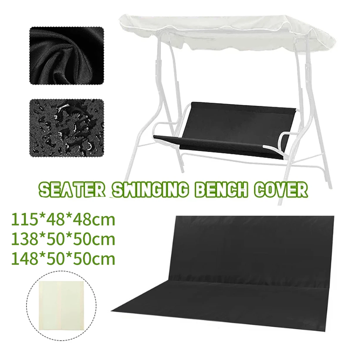 

Swing Seat Cover Waterproof Swing Chair Cover Foldable Chair Bench Cover 600D Oxford UV Resistant Swing Seat Furniture Cover