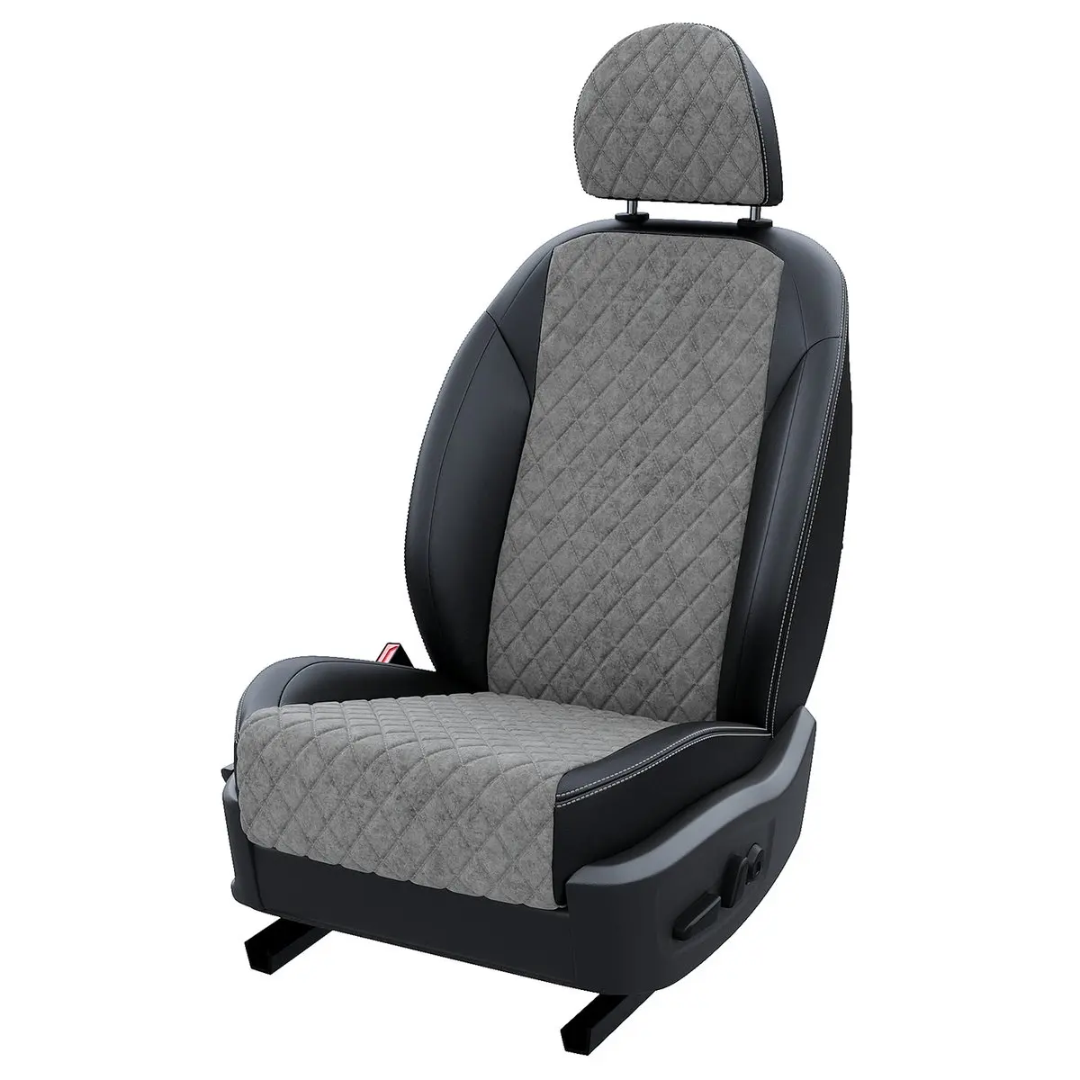 Чехлы на Хендай Портер 2006-2019 Алькантара с ромбом