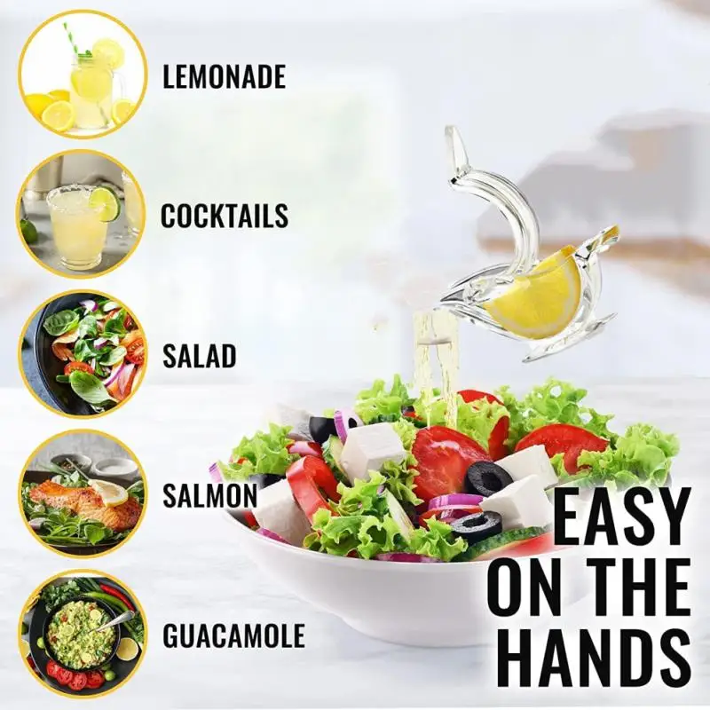 

Simple Lemon Clip Quick Transparent Juicer Manual Fruit Juicer Plastic Manual Transparent Bird Shape Lemon Clip Kitchen Gadgets