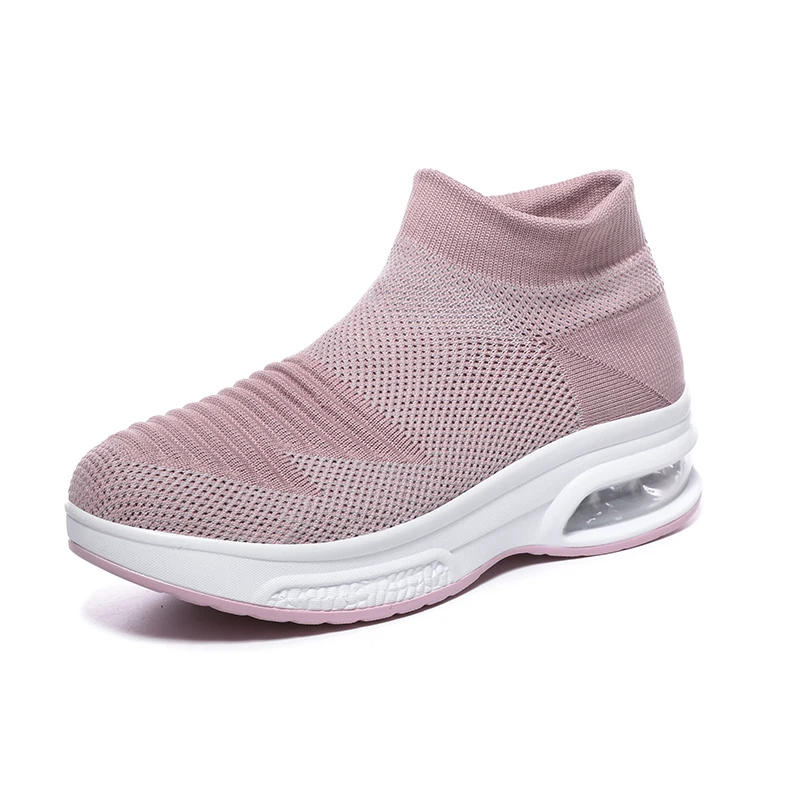 Women's Sneakers Air Cushion Casual Shoes Outdoor Mesh Breathable Women Sport Shoes for Running Walking Slip on Solid Size 35-42