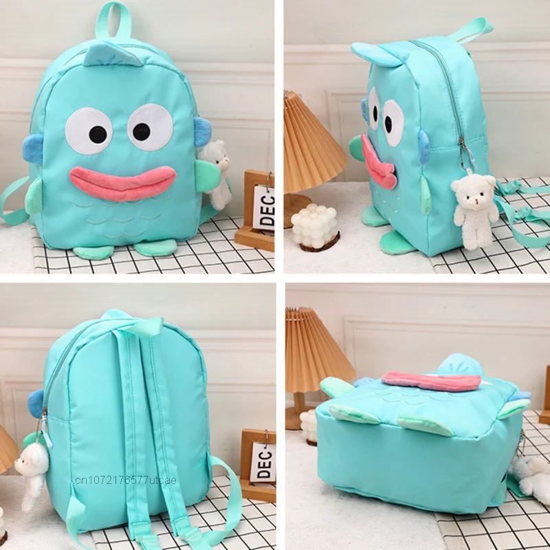 Sanrio Hangyodon вышитые Мультяшные рюкзаки на молнии большой вместительный школьный