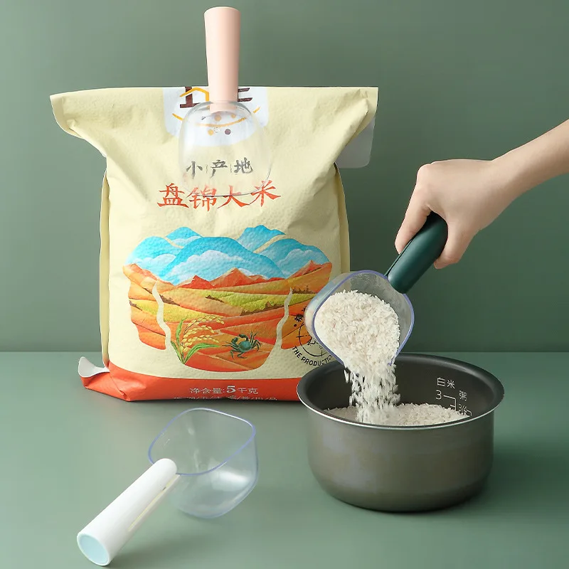 

Youpin Multifunctional Rice Spoon With Transparent Scale Arc Design Kitchen Cooking Tools 250ml
