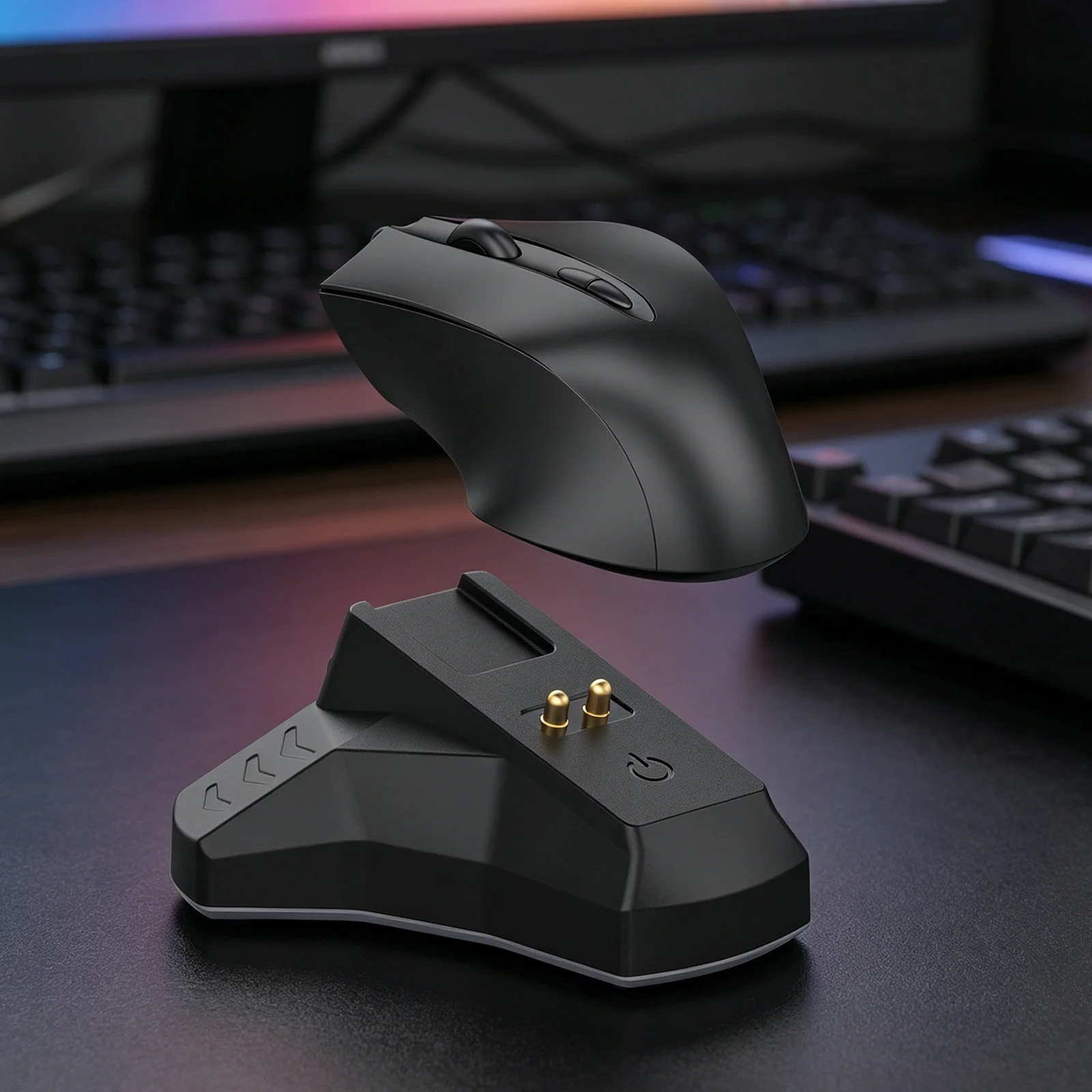 Фото Док-станция для зарядки мыши Razer Naga Pro/DeathAdder V2Pro, беспроводная зарядная база для мыши с кабелем Type-C, Plug and Play №3