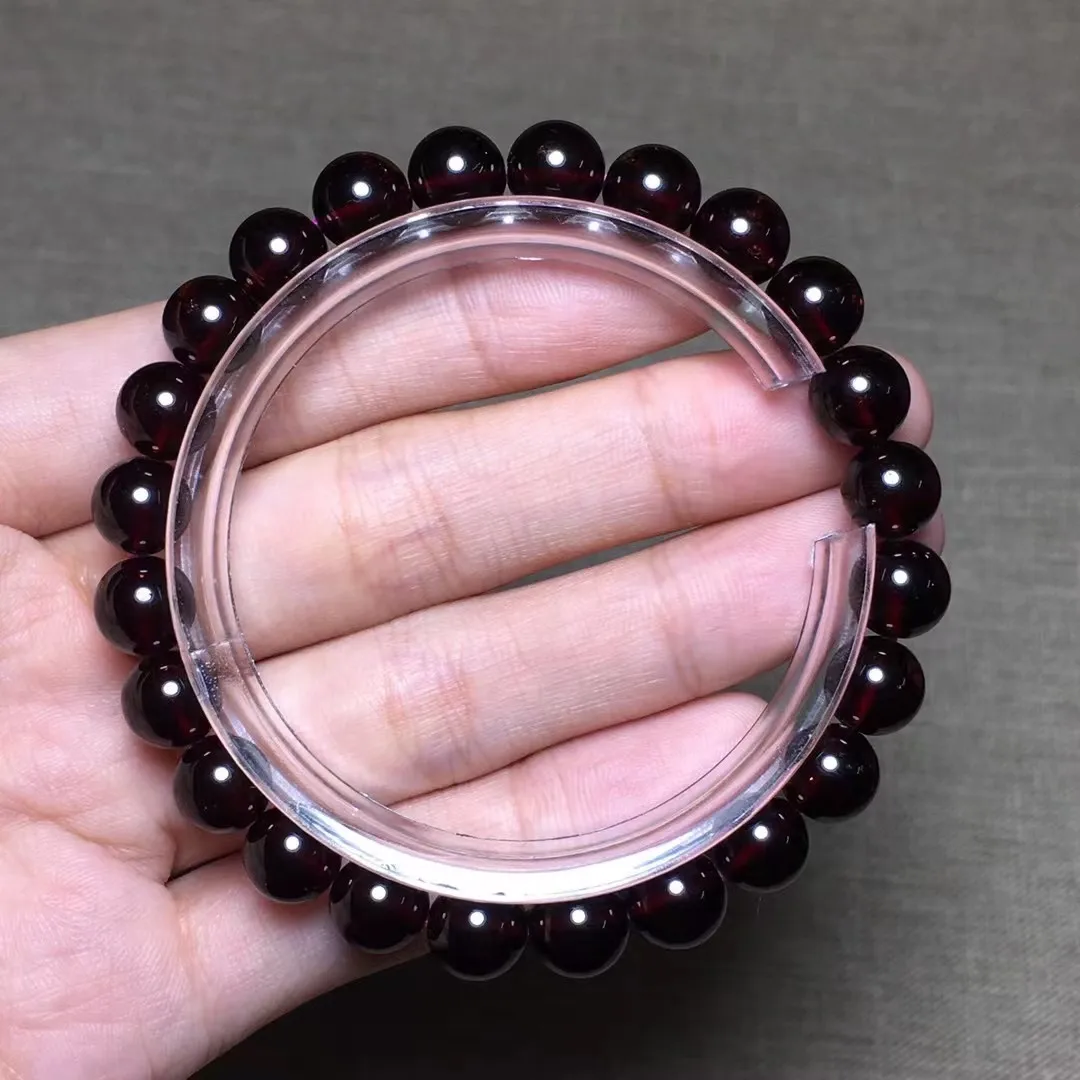 

8mm Natural Red Garnet Stone Bracelet For Women Lady Men Healing Beauty Gift Crystal Beads Reiki Gemstone Strands Jewelry AAAAA