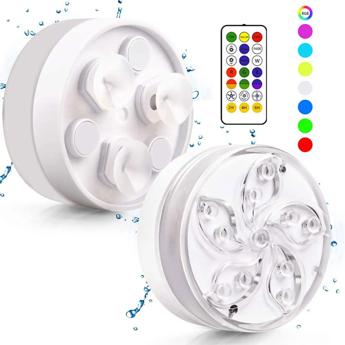 

Подводный светодиодный RGB фонарь, 11 светодиодов, IP68, фонасветильник с дистанционным управлением, светодиодный погружной фсветильник для ба...