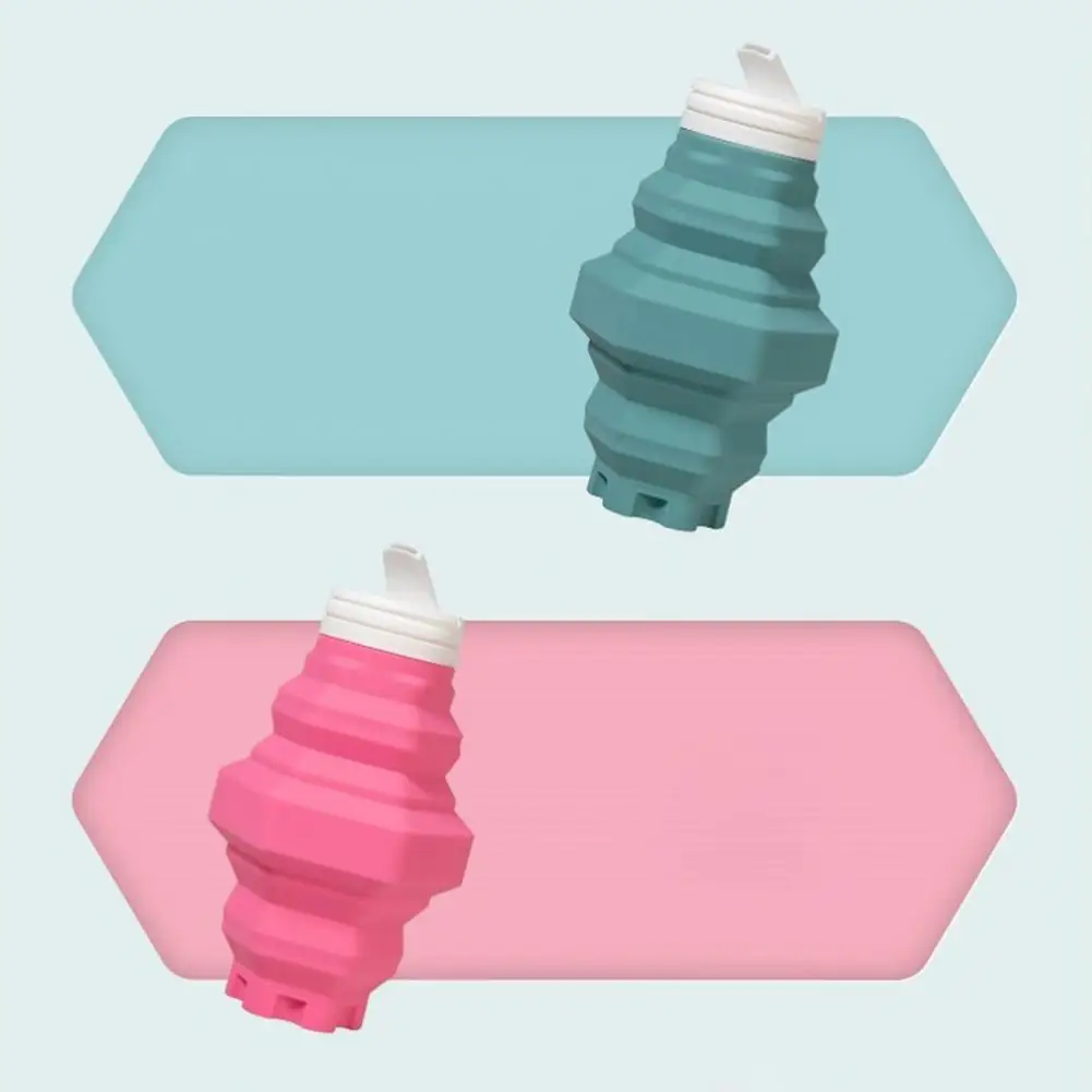 

Collapsible Water Bottle Safe Silicone Leakproof Foldable Camping Traveling Drinking Cup Outdoor Supplies