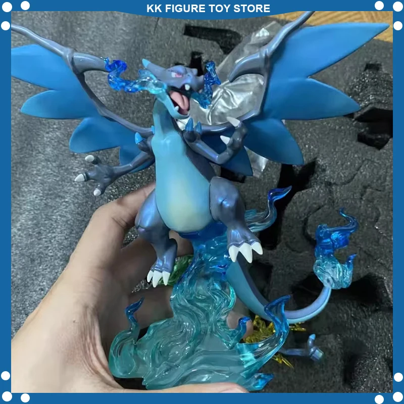 Черный Pokemon Charizard Mega Фигурка Коллекционная Модель Из Пвх Аниме Toys Унисекс 9 См На