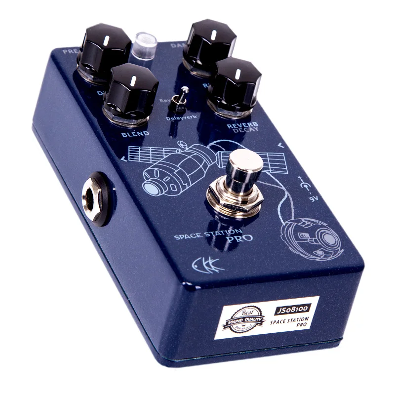 CKK Space Station Pro Delay and Reverb Guitar Effect Pedal Guitar Parts Accessory Effects Electric Guitar Effects CKK CL202 enlarge