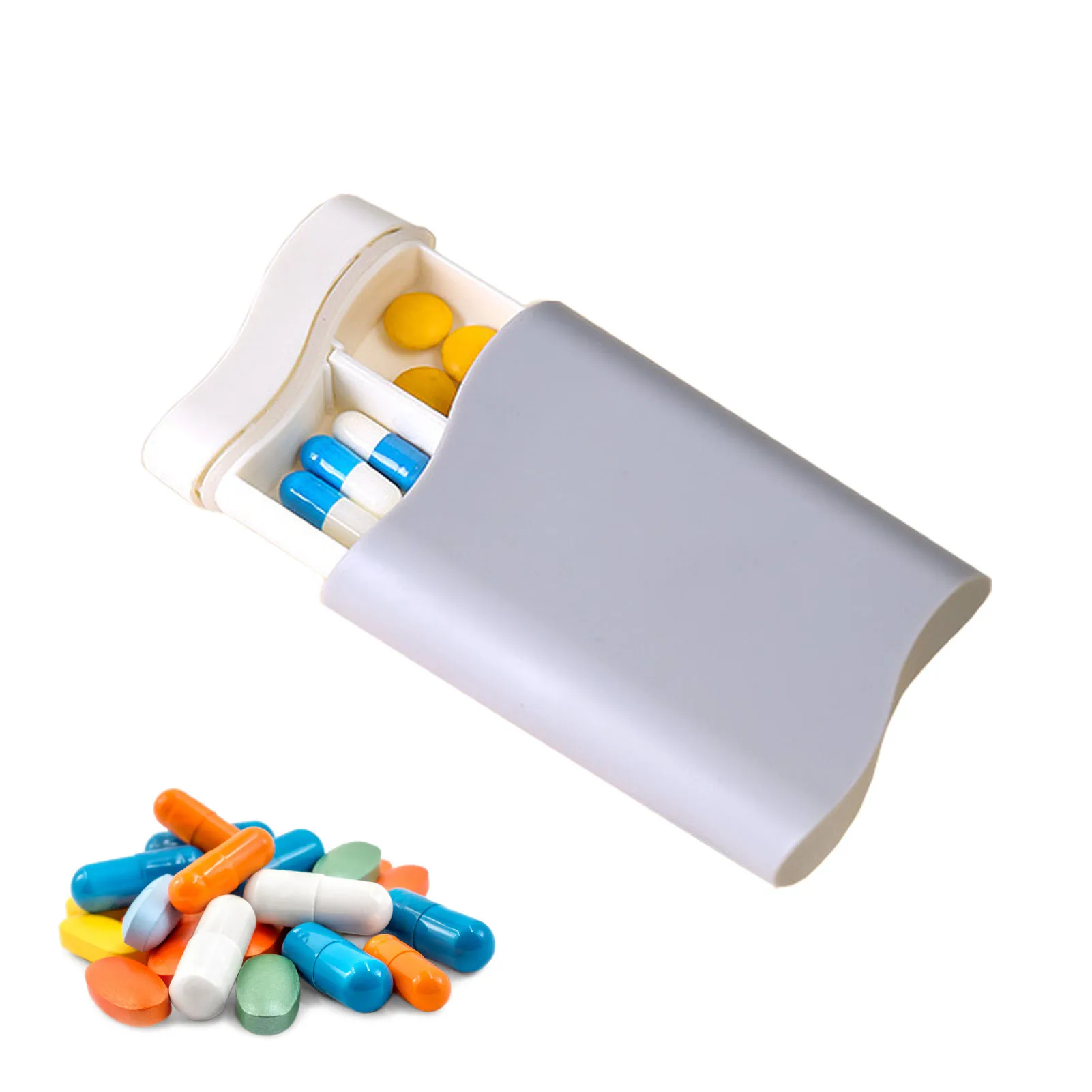 

Portable 6 Grids Weekly Pill Case Medicine Tablet Dispenser Organizer Pill Box Splitters Pill Storage Organizer Container