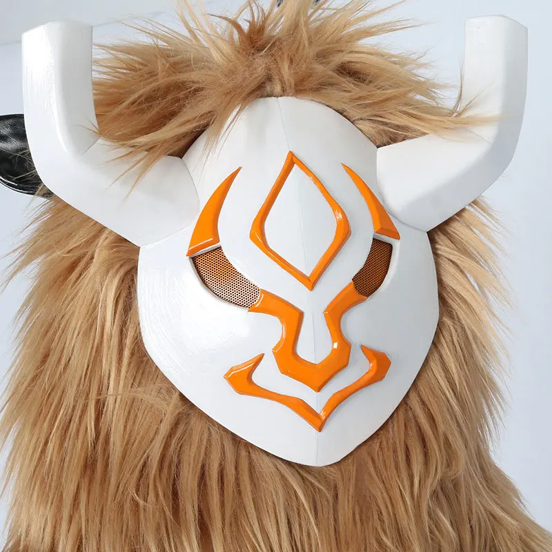 Костюм для косплея Genshin Impact Hilichurl мужской плюшевый головной убор одежда ролевых