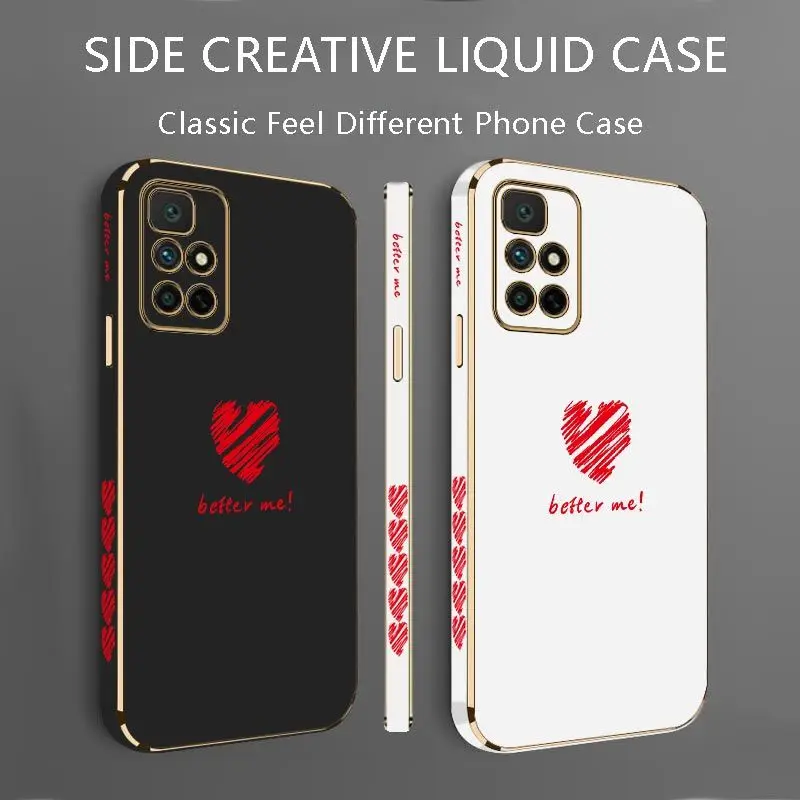 Better Love Luxury Plating Phone Case For Xiaomi Redmi 10 10A 12C 9 10C 9T 9A A1 9C Cover