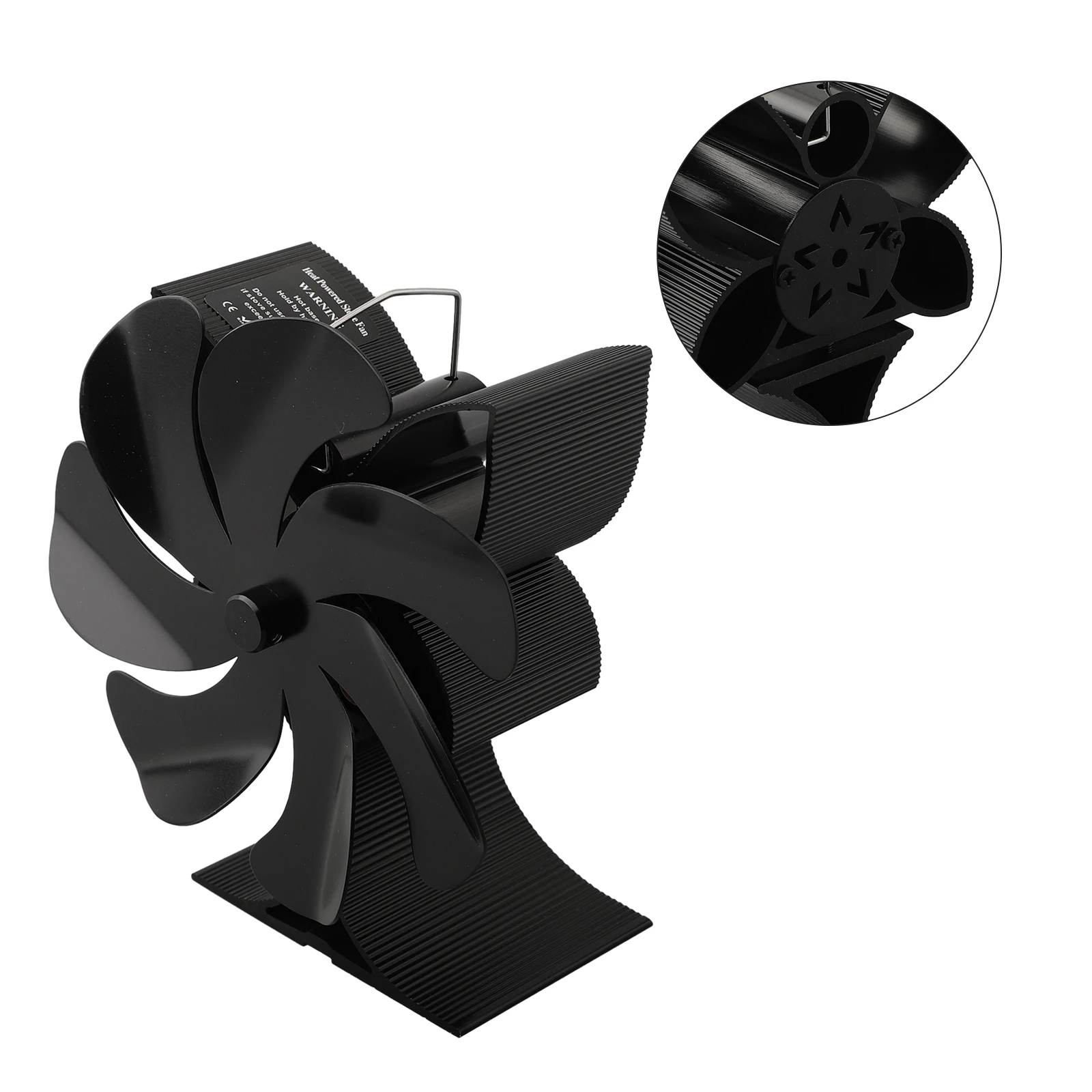 1 шт. улучшенный бесшумный алюминиевый вентилятор для печки камина 1100-1400 об/мин