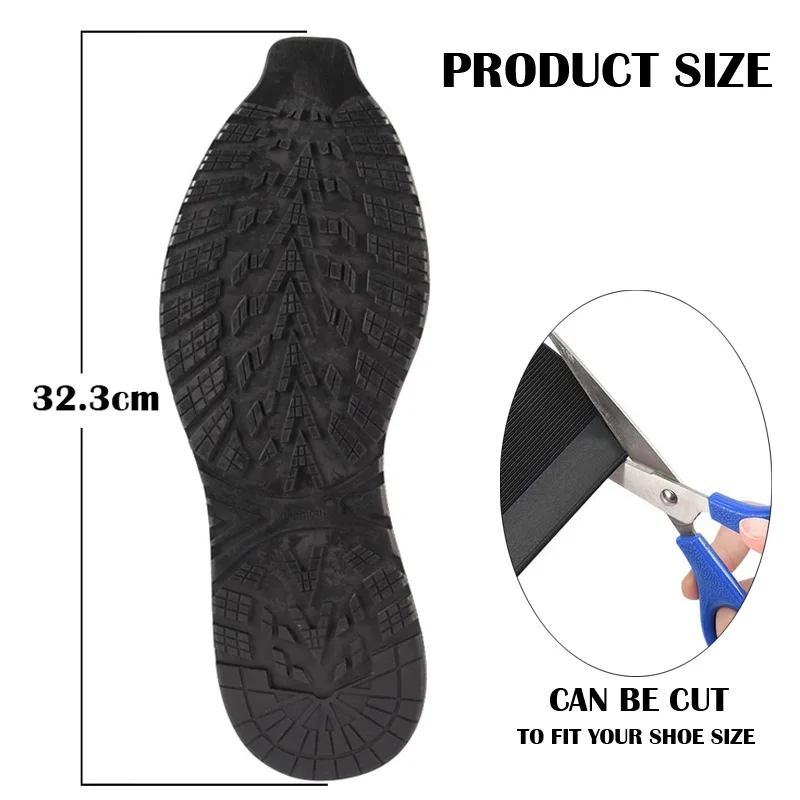 Rubber Soles for Men Women Shoes Replacement Outsole Insoles Repair Sheet Sneakers Sole Protector Wearproof Anti-slip Shoe Patch