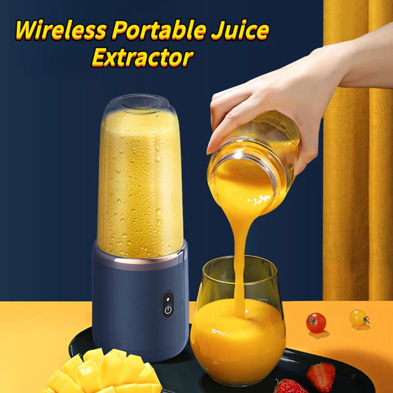 

Соковыжималка 2023 ультра оснащена портативной чашкой объемом 400 мл, долговечными шестью лезвиями для быстрой резки домашних напитков