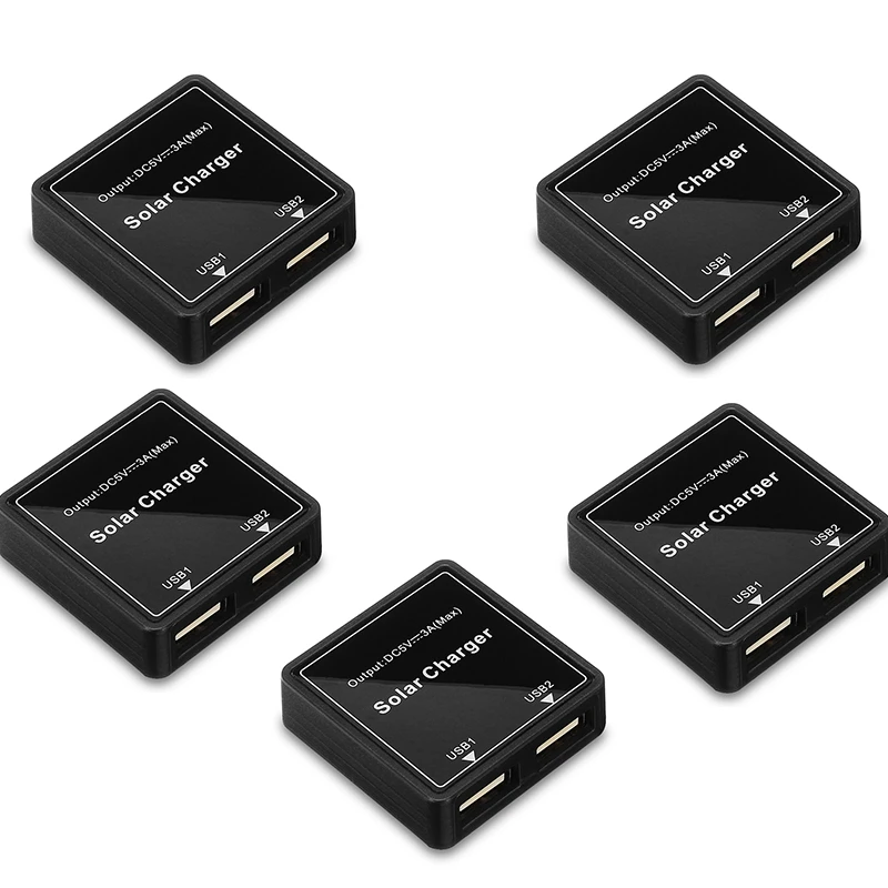 5 шт. распределительная коробка для солнечной панели двойной USB-регулятор набор