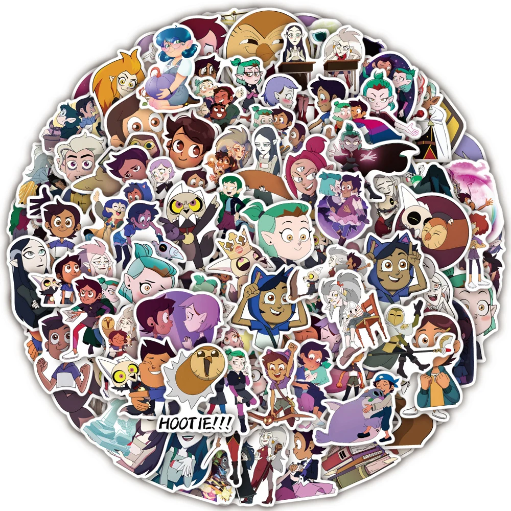 10/30/50/100PCS Disney Cartoon Anime The Owl House Stickers Phone Guitar Laptop Luggage Skateboard Graffiti Decals Fun Kid Toys