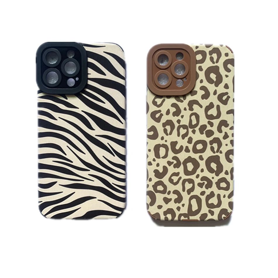 Роскошный чехол из искусственной кожи с леопардовым принтом зебры для телефона