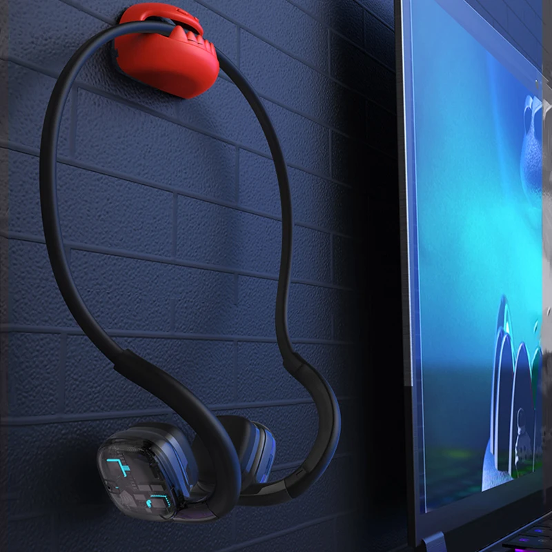 Real Bone Conduction Headphones Bluetooth 5.3 Wireless Earphones Waterproof Sports Headset with Mic for Workouts Running Driving