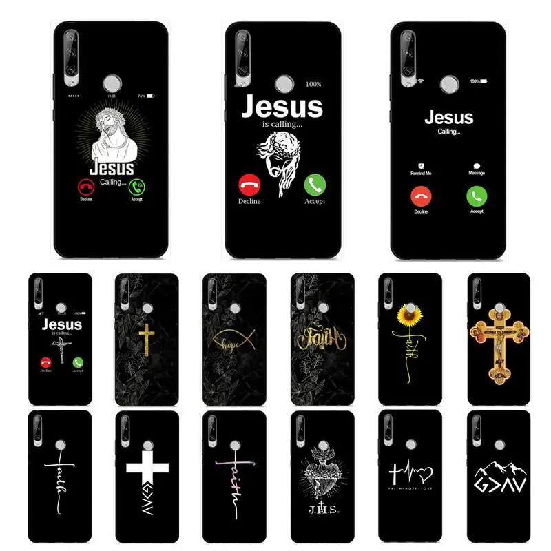 

MaiYaCa Jesus Christian Faith Cross Admire Phone Case for Huawei Y 6 9 7 5 8s prime 2019 2018 enjoy 7 plus
