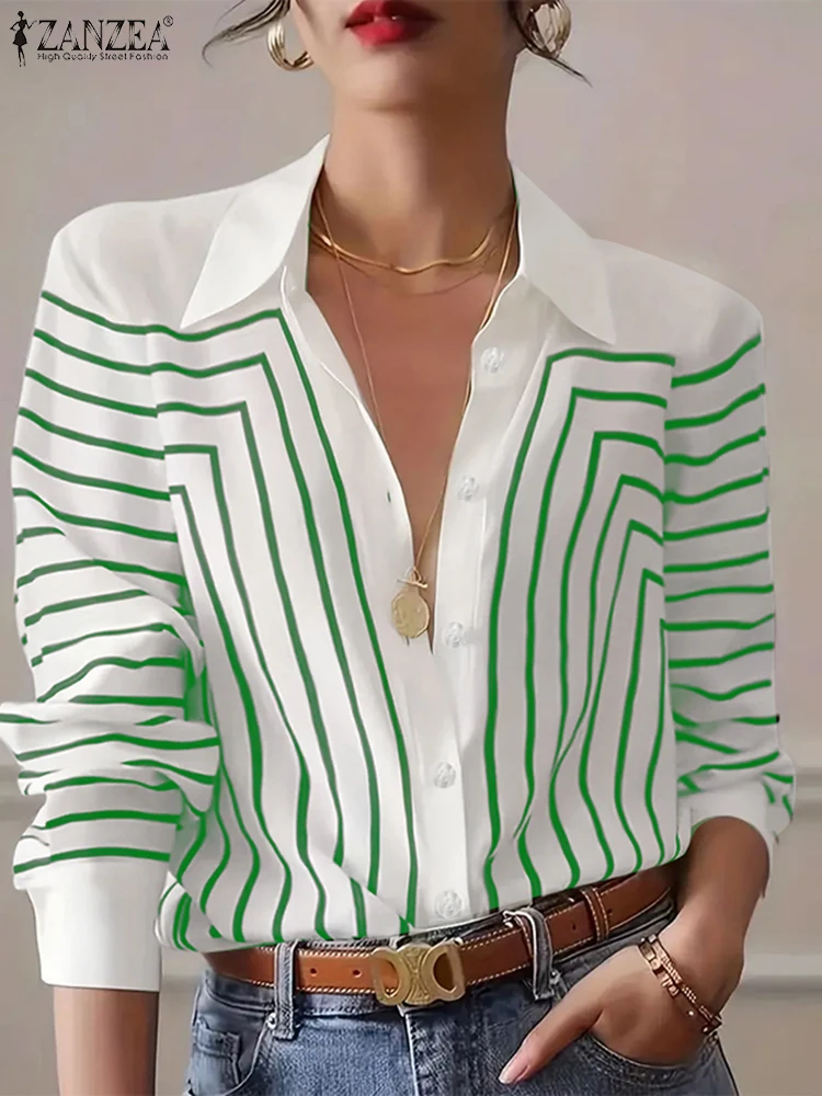 Женская винтажная туника ZANZEA с круглым вырезом