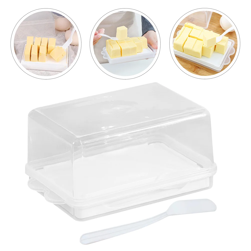 

Buttercontainer Dish Cheese Tray Storage Holder French Keeper Dessert Crock Cake Display Cream Box Kitchen Utensil