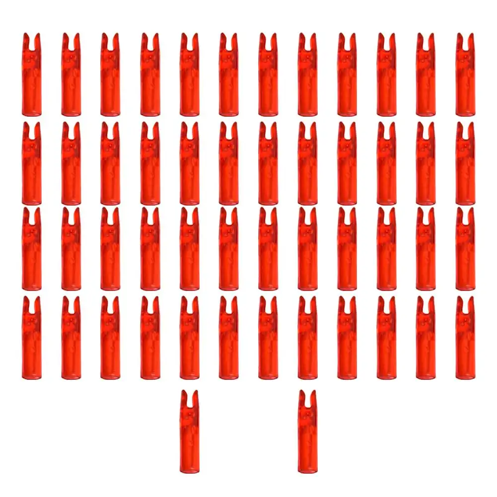 

Top notch 50pcs Plastic Archery Arrow Nocks Perfectly Fit for 6mm Arrow Shaft Essential for Outdoor Hunting Archery Practice