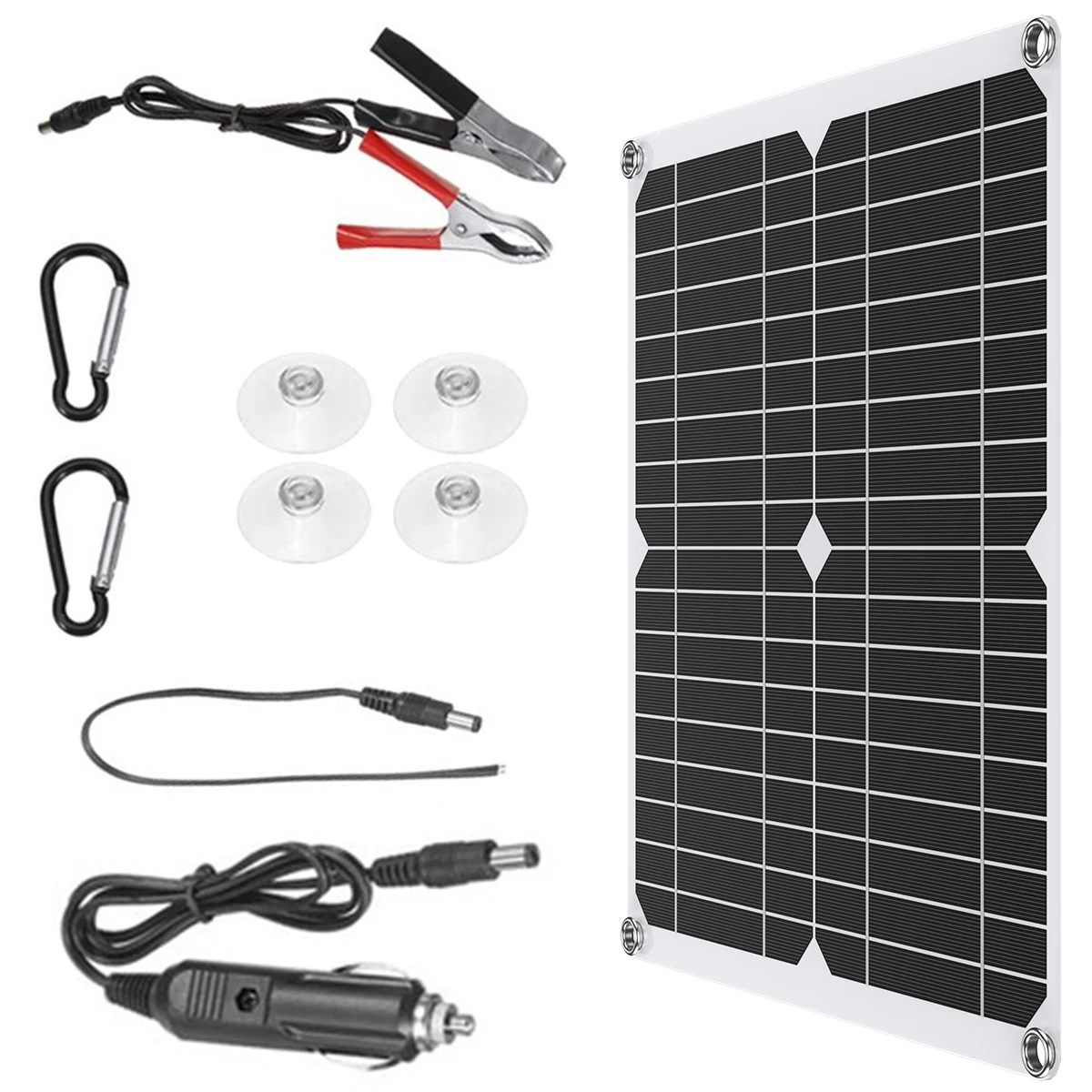 

25W Solar Panel Kit Solar Cell Board Portable Waterproof Monocrystalline Silicone Solar Panel Module For Phone Car Boat Light