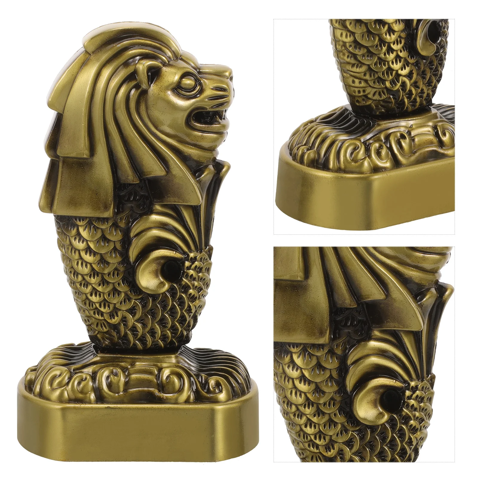 Статуя животного фэн-шуй орнамент с левом металлическая скульптура модель офиса