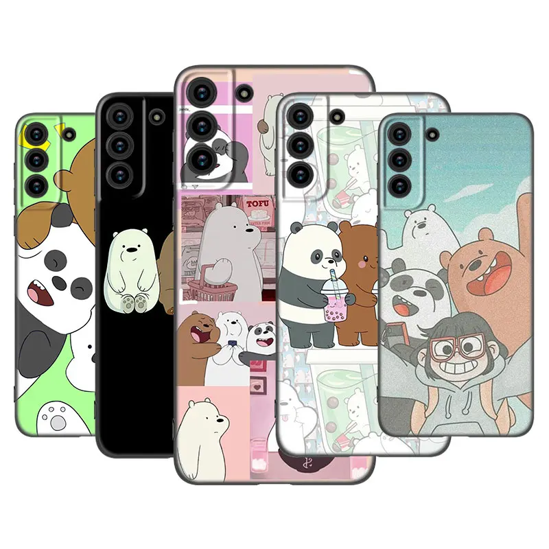 Милый мультяшный чехол с медведем для телефона Samsung Galaxy S22 S21 S20 Ultra FE S10 Lite 5G S10E S9 S8