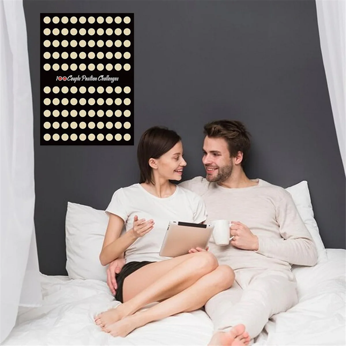 Постер с надписью The Love Game для пар подарки на день Святого Валентина настенный